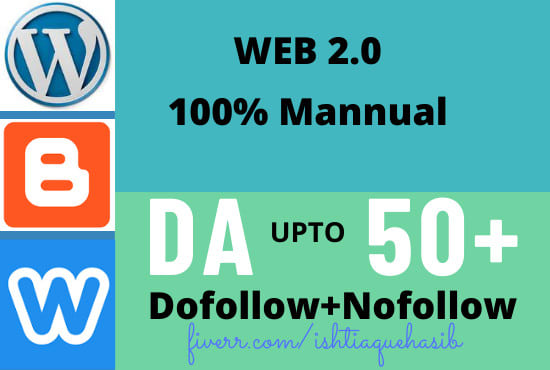 I will manually create permanent web 2 0 blogs