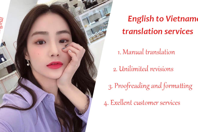 I will manually translate english to vietnamese