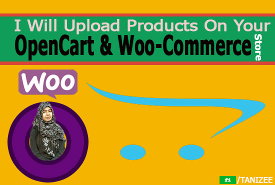 I will manually upload products on opencart and woocommerce site