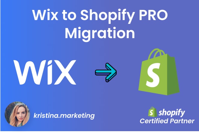 I will migrate your wix store to shopify