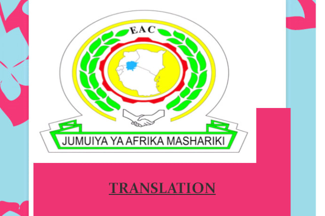 I will offer quick manual english to swahili translation services