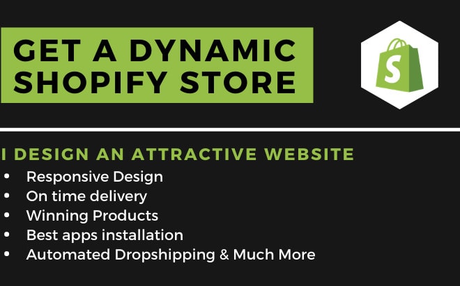 I will online shopify print on demand store, single product shopify dropshipping store