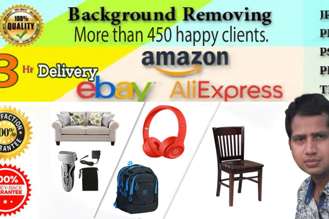 I will photo editing background removal,white,transparent