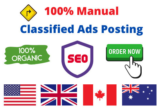 I will post classified ads in USA, UK, australia and canada