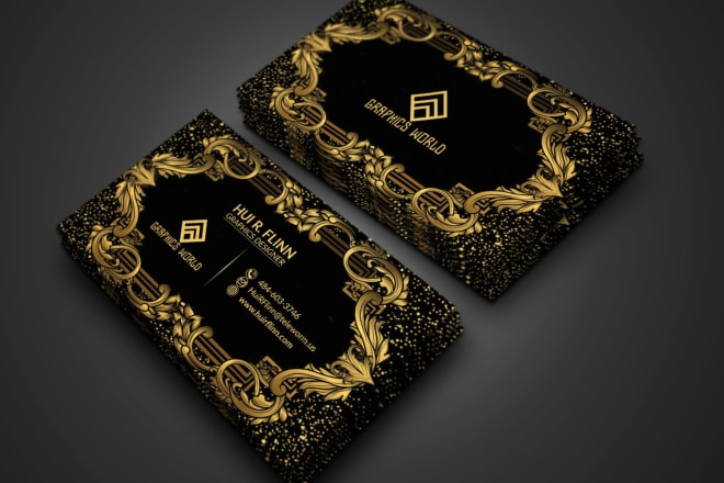 I will professional luxury business card