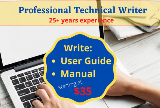 I will professionally write a user guide or manual