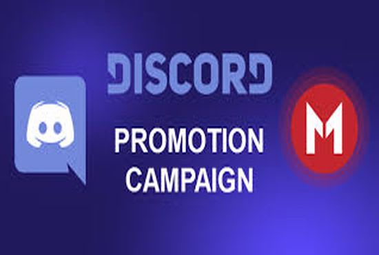 I will promote and advertise your discord server for high growth