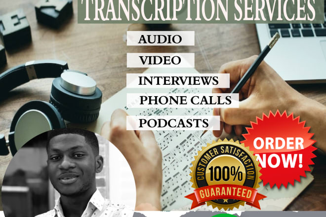 I will provide a fast, quality 60 minutes transcript for any video or audio files