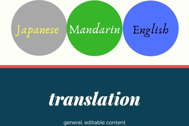 I will provide accurate translation service in english or chinese or japanese