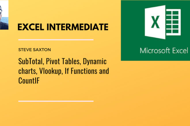 I will provide computer based training on microsoft excel