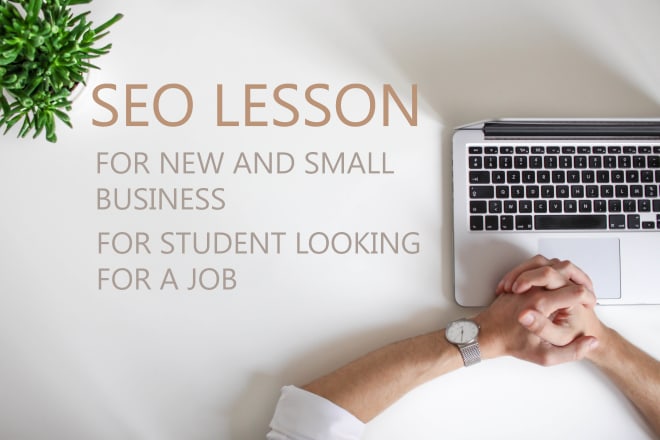 I will provide SEO lesson for small business and students