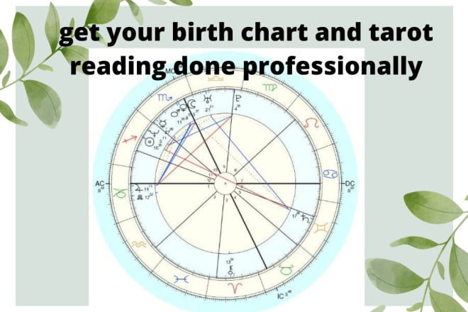 I will read and explain your birth chart, and do a tarot reading