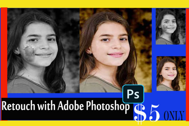 I will recolor, repair and retouch images with photoshop