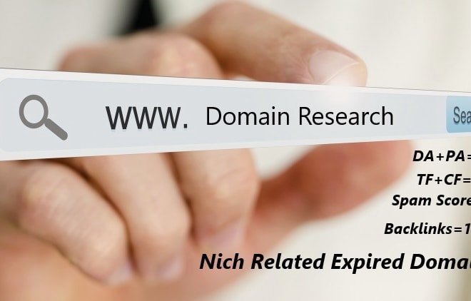 I will research unique and expired domain