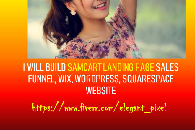 I will sales funnel samcart, clickfunnels, unbounce, pagefly landing page