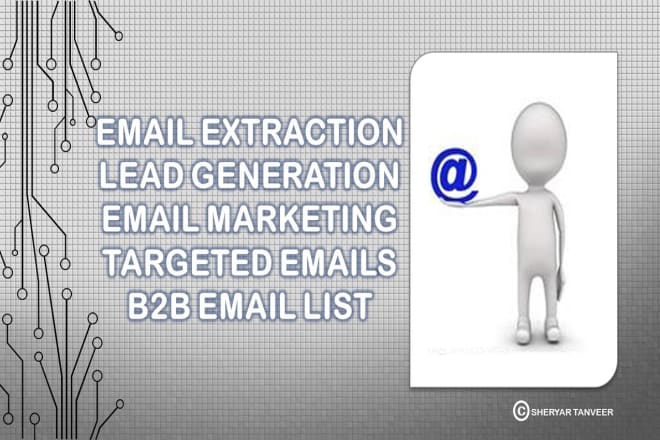 I will scrape emails and build emails list for your business