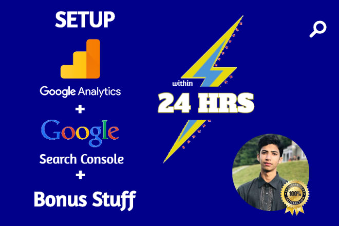 I will setup google analytics search console and sitemap