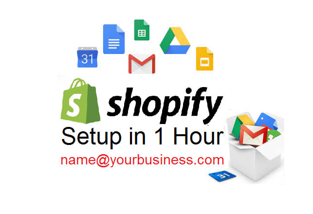 I will setup gsuite, google apps, g suite for your shopify store