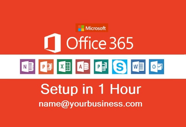 I will setup office 365 outlook mail for your domain in 1 hour
