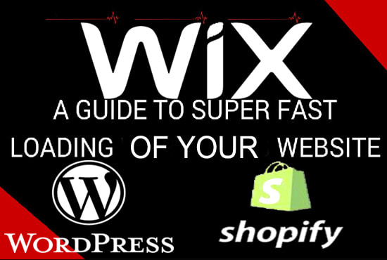 I will speed up wix shopify wordpress website