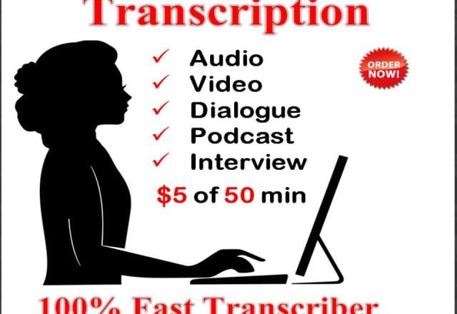 I will transcribe audio recording and voice to text conversion in doc