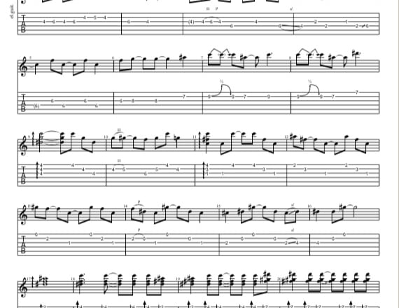 I will transcribe your song into guitar tab and notation