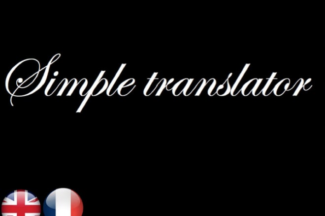 I will translate a french or english text