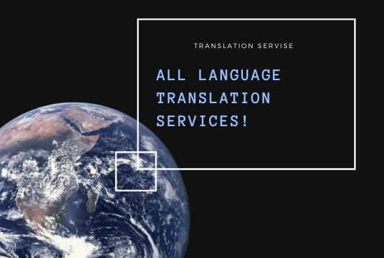 I will translate any language for you