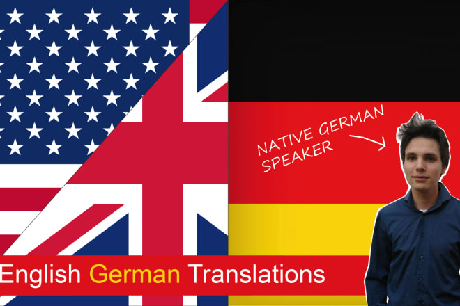 I will translate english to german