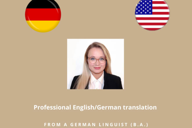 I will translate english to german or german to english