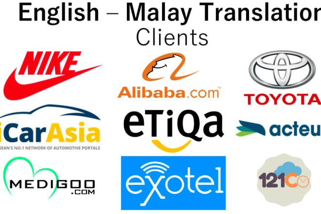 I will translate english to malay, free proofreading and revision