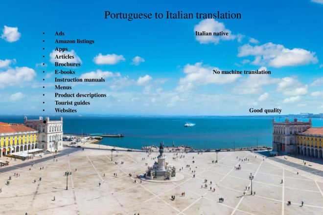 I will translate from portuguese to italian