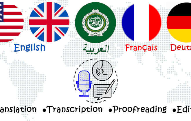 I will translate, transcribe any audio or video in english, french and arabic