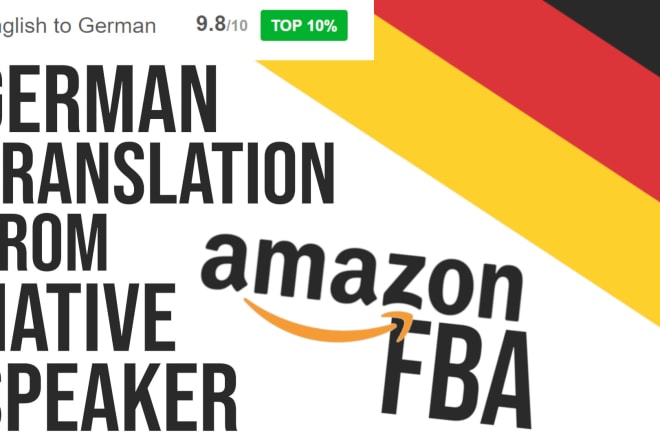 I will translate your amazon fba listings into german