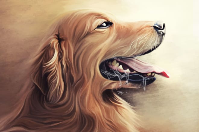 I will turn your dog or any pet portrait into great oil painting