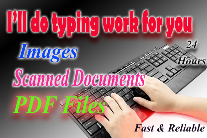 I will type your documents books reports