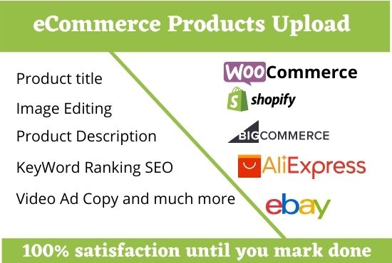 I will upload products to shopify and woocommerce store