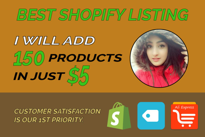 I will upload,add products to your shopify dropshipping store