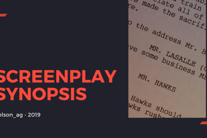 I will write a cool synopsis for your screenplay