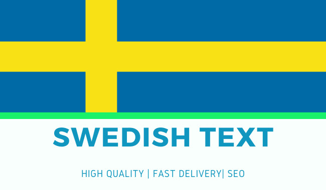 I will write a text in swedish