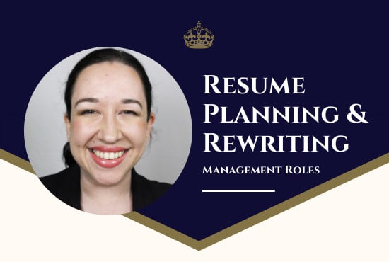 I will write a winning resume for management roles