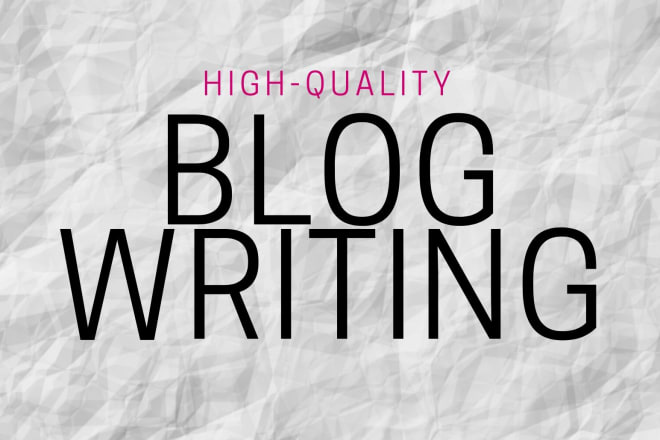 I will write an amazing blog post