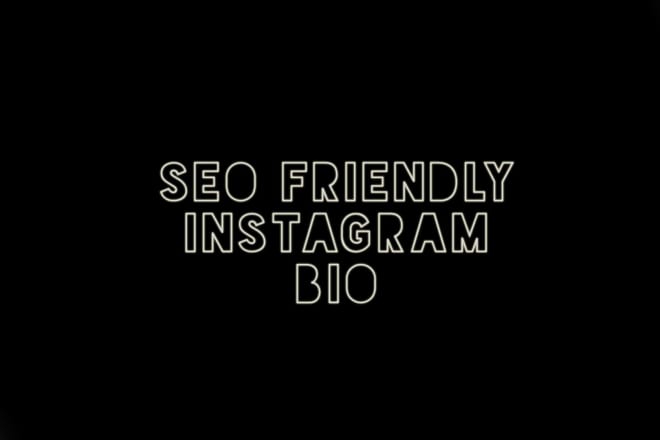 I will write an SEO friendly and optimized instagram bio