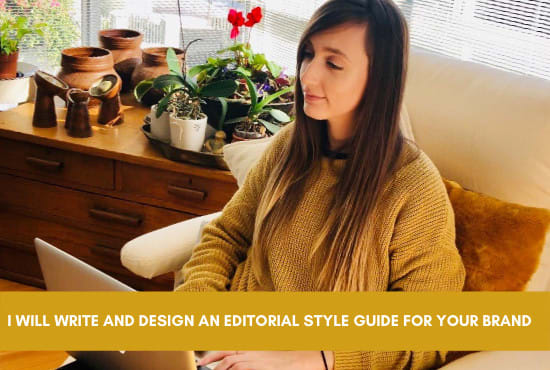 I will write and design an editorial style guide for your brand