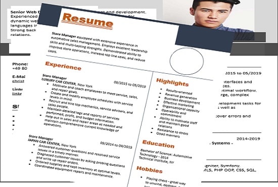 I will write and upgrade your resume, cv, cover pages in english