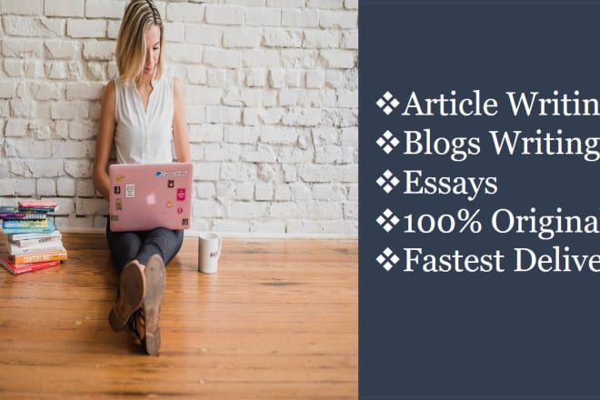 I will write blogs and SEO friendly articles for you