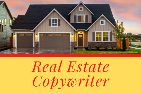 I will write catchy real estate articles and blogs