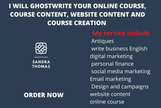 I will write course content, online course, website content and course creation