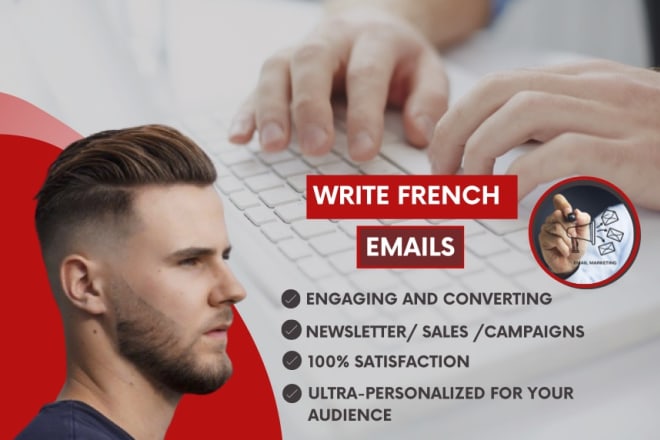 I will write french emails for your business
