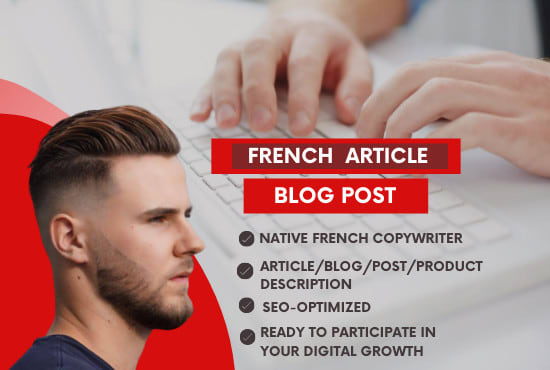 I will write french SEO articles or blog posts